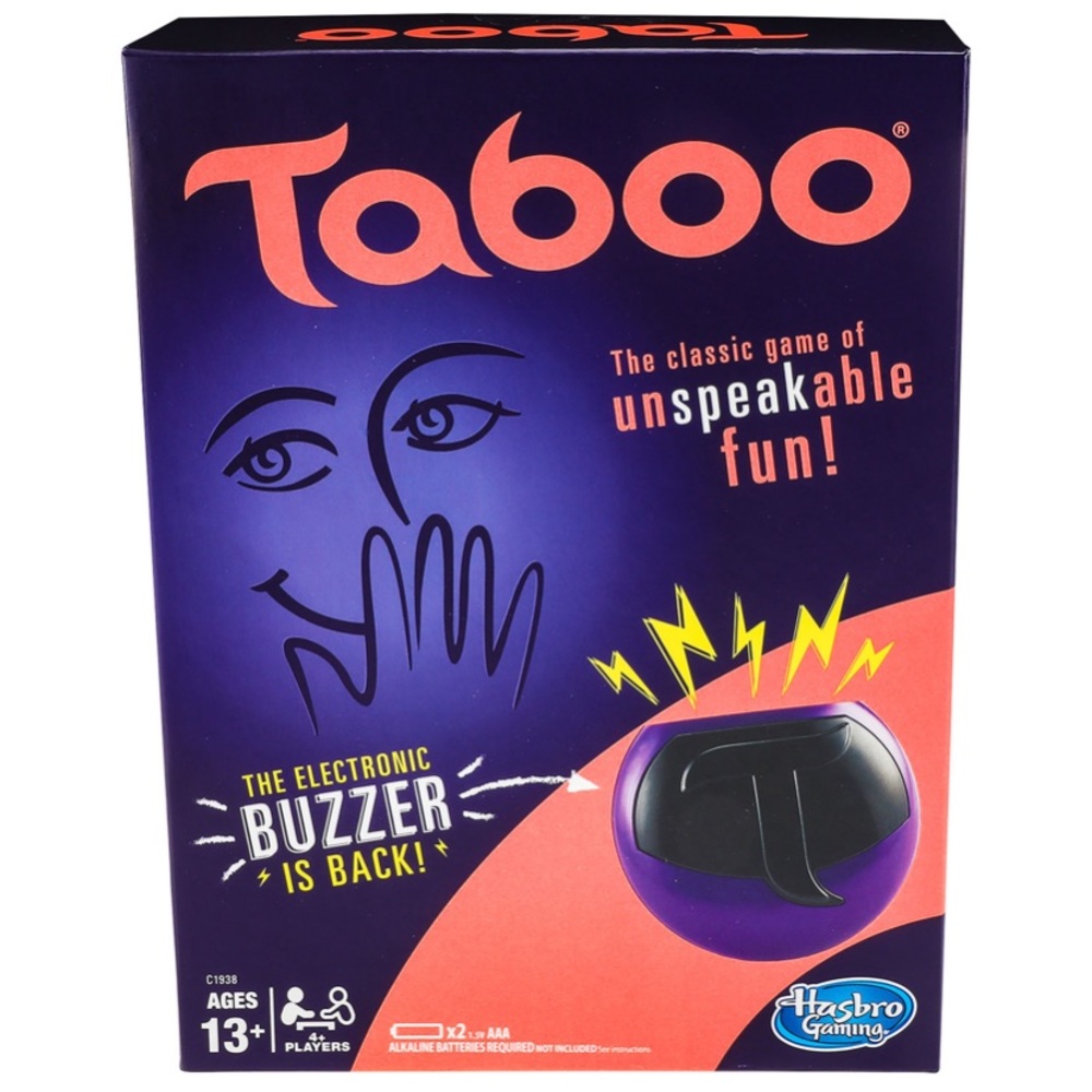 Hasbro Taboo Board Game With Buzzer NEW English
